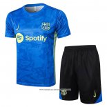 Tuta da Track Barcellona 2024 Manica Corta Blu - Pantaloncini -2025