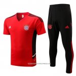Tuta da Track Bayern Monaco 2022-2023 Manica Corta Rosso