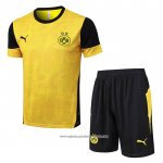 Tuta da Track Borussia Dortmund 25/26 Manica Corta Giallo - Pantaloncini