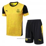 Tuta da Track Borussia Dortmund 25/26 Manica Corta Giallo - Pantaloncini