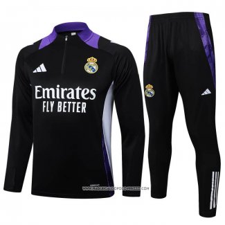 Tuta da Track Felpa Real Madrid 24/25 Nero
