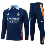 Tuta da Track Felpa Real Madrid 2024 Bambino Blu -25