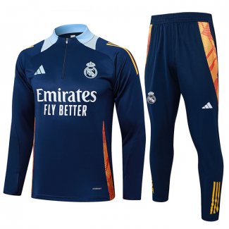 Tuta da Track Felpa Real Madrid 2024 Bambino Blu -25