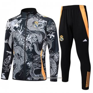 Tuta da Track Giacca Real Madrid 2024 Nero Dragon -25