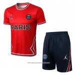 Tuta da Track Paris Saint-Germain Jordan 22/23 Manica Corta Rosso - Pantaloncini