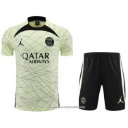 Tuta da Track Paris Saint-Germain Jordan 23-24 Manica Corta Giallo - Pantaloncini