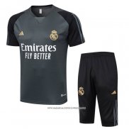 Tuta da Track Real Madrid 23-24 Manica Corta Verde - Pantaloncini