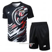 Tuta da Track Sao Paulo 25/26 Manica Corta Nero - Pantaloncini