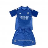 Maglia Real Madrid Portiere Bambino Blu 25-26