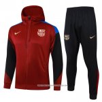 Tuta con Cappuccio Barcellona 24/25 Rosso
