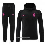 Tuta con Cappuccio Chelsea Nero 24-25