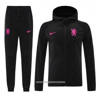 Tuta con Cappuccio Chelsea Nero 24-25