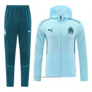 Tuta con Cappuccio Olympique Marsiglia 2024 Blu -25