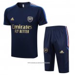 Tuta da Track Arsenal 23-24 Manica Corta Blu - Pantaloncini