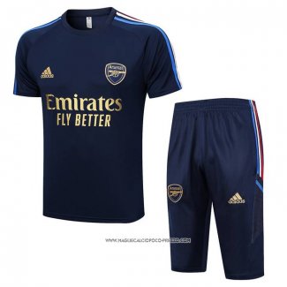 Tuta da Track Arsenal 23-24 Manica Corta Blu - Pantaloncini