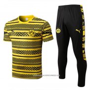 Tuta da Track Borussia Dortmund 22-23 Manica Corta Giallo