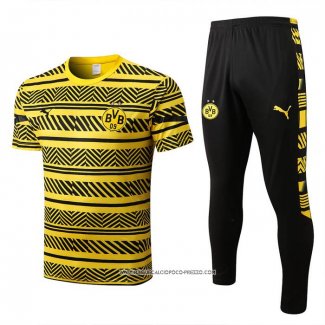 Tuta da Track Borussia Dortmund 22-23 Manica Corta Giallo