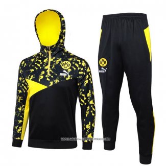 Tuta da Track Felpa Borussia Dortmund 23-24 Nero e Giallo