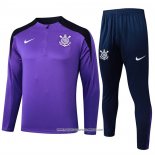 Tuta da Track Felpa Corinthians 24/25 Purpura