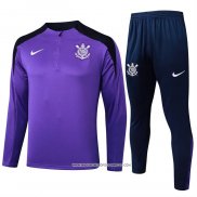 Tuta da Track Felpa Corinthians 24/25 Purpura
