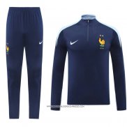 Tuta da Track Felpa Francia 2024 Blu -2025