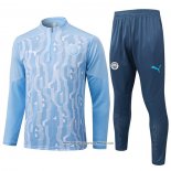 Tuta da Track Felpa Manchester City Blu 24-25