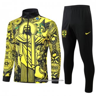 Tuta da Track Giacca Brasile Giallo Jesus 24-25