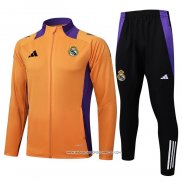 Tuta da Track Giacca Real Madrid Arancione 24-25