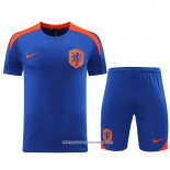 Tuta da Track Paesi Bassi 2024 Manica Corta Blu - Pantaloncini -25