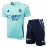 Tuta da Track Real Madrid Manica Corta Verde - Pantaloncini 24-25