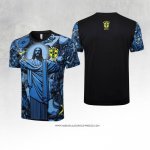 Maglia Allenamento Brasile Jesus 24/25 Blu