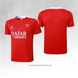 Maglia Allenamento Paris Saint-Germain Jordan Rosso 24-25