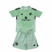 Maglia Manchester United Portiere 25/26 Bambino Verde