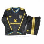 Terza Maglia Manchester United 25/26 Bambino Manica Lunga