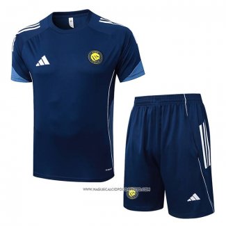 Tuta da Track Al Nassr 25/26 Manica Corta Blu - Pantaloncini