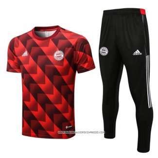 Tuta da Track Bayern Monaco 22-23 Manica Corta Rosso