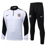 Tuta da Track Felpa Corinthians 25/26 Bianco