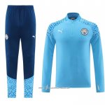 Tuta da Track Felpa Manchester City 2023/24 Azzurro