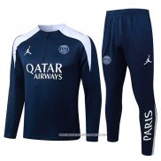 Tuta da Track Felpa Paris Saint-Germain 25/26 Blu Bianco
