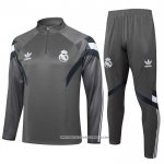Tuta da Track Felpa Real Madrid 24/25 Grigio