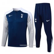 Tuta da Track Felpa Tottenham Hotspur 25/26 Blu Grigio
