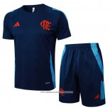 Tuta da Track Flamengo Manica Corta Blu - Pantaloncini 24-25