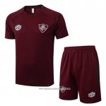 Tuta da Track Fluminense 25/26 Manica Corta Rosso - Pantaloncini