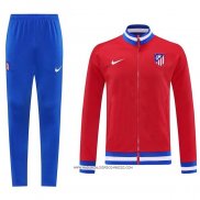 Tuta da Track Giacca Atletico Madrid 25/26 Bianco Rosso