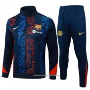 Tuta da Track Giacca Barcellona 2024 Rosso e Blu -2025