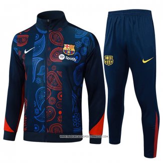 Tuta da Track Giacca Barcellona 2024 Rosso e Blu -2025