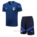 Tuta da Track Italia 22-23 Manica Corta Blu - Pantaloncini