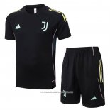 Tuta da Track Juventus 25/26 Manica Corta Nero - Pantaloncini