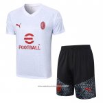 Tuta da Track Milan 23/24 Manica Corta Bianco - Pantaloncini