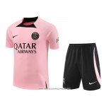 Tuta da Track Paris Saint-Germain 22/23 Manica Corta Rosa - Pantaloncini